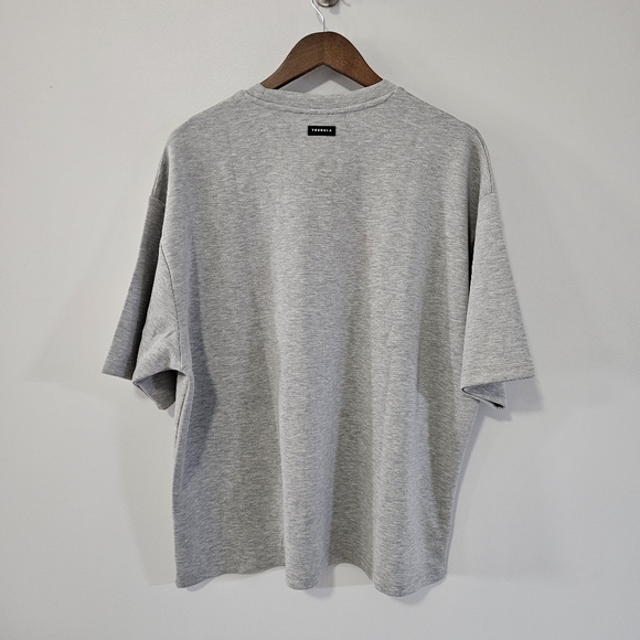 YoungLa Soft AF Short Sleeve Shirt Heathered Gray Medium - Picture 4 of 6